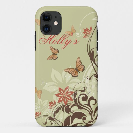 Schmetterlingsweine Case-Mate iPhone Hülle (Rückseite)