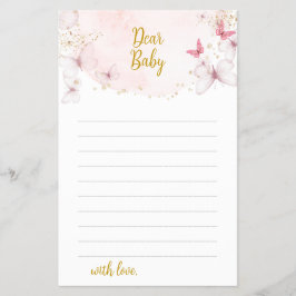 Schmetterlingsweine für Babykarten Flyer