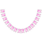 Schmetterlingswerfen (rosa) wimpelkette (Alle)