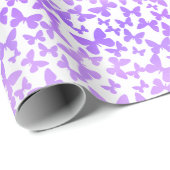 Schmetterlingswirbel (Lavendel) Geschenkpapier (Rolleneckpunkt)