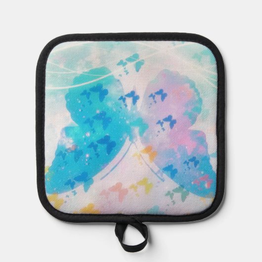 Schmetterlingswolke Topflappen (Vorderseite)