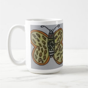 Schmetterlingszeichnung Kaffeetasse