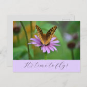 Schmetterlingszeit für neue Abenteuer im Leben Pos Postkarte (Vorne/Hinten)
