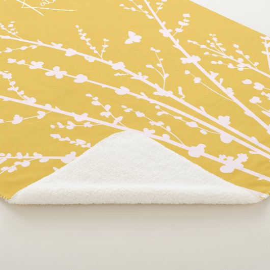 Schmetterlingszweige mit benutzerdefinierbarem Nam Sherpadecke (3/4)