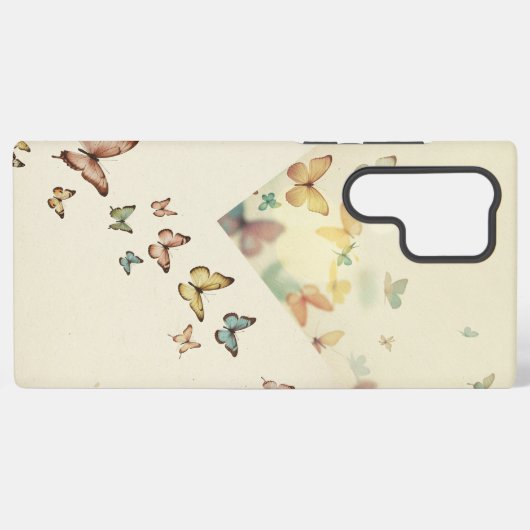 Schmetterlingtreiber: Verzauberte Eleganz für Gala Samsung Galaxy Hülle (Rückseite (Horizontal))