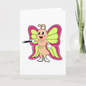 Schmetterlingzauberstab Karte (Vorderseite)