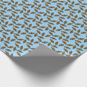 Schmetternde Monarchschmetterlinge Geschenkpapier (Ecke)