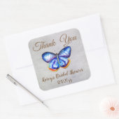 Schmetternde Rustikale Aufkleber für das Brautpart (Umschlag)