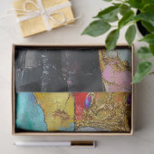 Schmetterte Königin Abstrakte Kunst Frauen Monat G Seidenpapier (Geschenk)