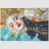 Schmetterte Königin Abstrakte Kunst Frauen Monat G Seidenpapier (Vorderseite)