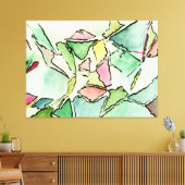 Schmetterte Träume Aquarell und Tinte auf Leinwand (Insitu (Wohnzimmer))