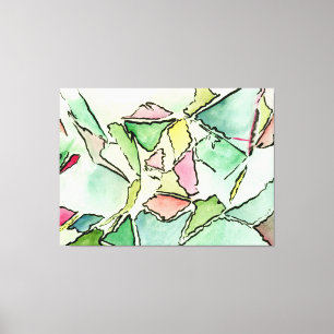 Schmetterte Träume Aquarell und Tinte auf Leinwand