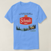 Schmidt Beer Retro Defunktionierte Naturszene T-Shirt (Design vorne)