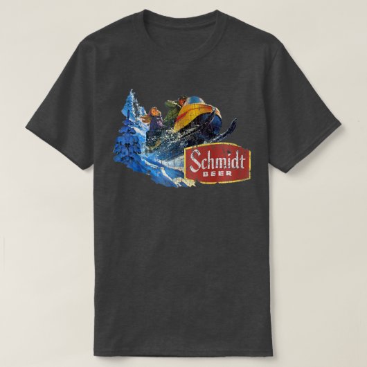 Schmidt Beer Snowmobile T-Shirt (Design vorne)