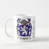 Schmidt-Familien-Wappen Tasse (Links)