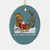 Schmidt-Haus-lustige Weihnachtsverzierung Keramikornament (Rechts)