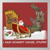 Schmidt House Funny Christmas Poster (Vorne)