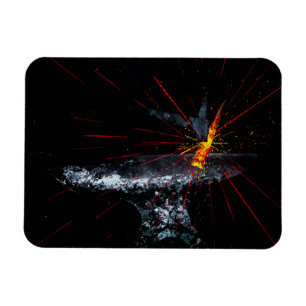 Schmied Anvil Metal Knife Blacksmith Farrier Magnet