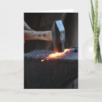 Schmied bei der Arbeit