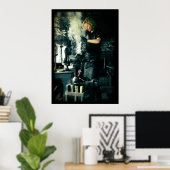Schmied bei der Arbeit Poster (Heimbüro)