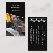 Schmied, der heißes Eisen hämmert Visitenkarte (Vorne/Hinten)