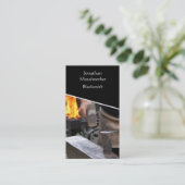 Schmied, der heißes Eisen hämmert Visitenkarte (Stehend Vorderseite)