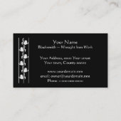 Schmied, der heißes Eisen hämmert Visitenkarte (Rückseite)