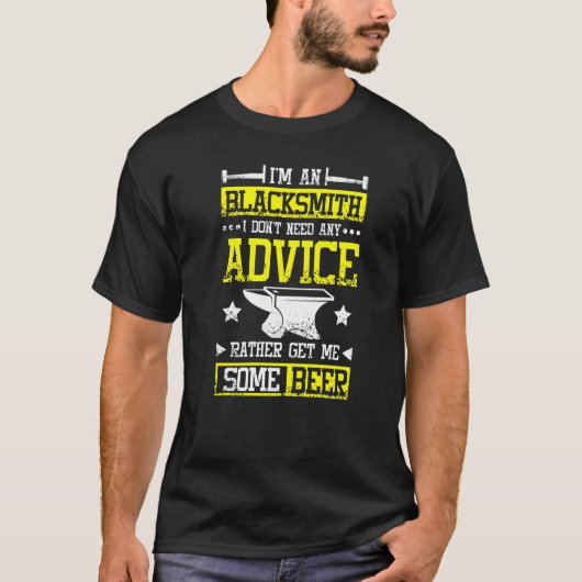 Schmied hol mir ein Bier T-Shirt (Vorderseite)
