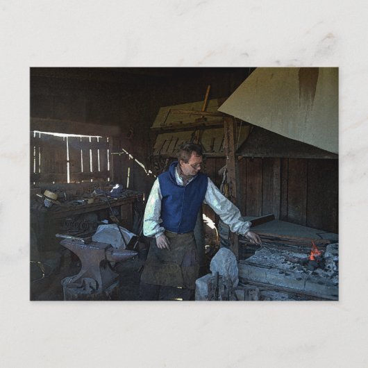 Schmied in Fort Osage Fort, Missouri Postkarte (Vorderseite)