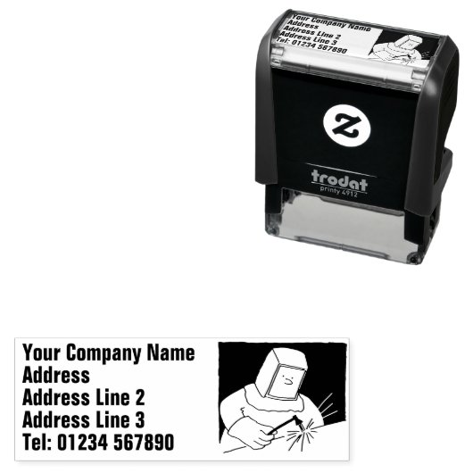 Schmied oder Metalworker Permastempel (Beispiel)