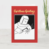 Schmied oder Schweißer Weihnachtskarte Feiertagskarte (Vorderseite)
