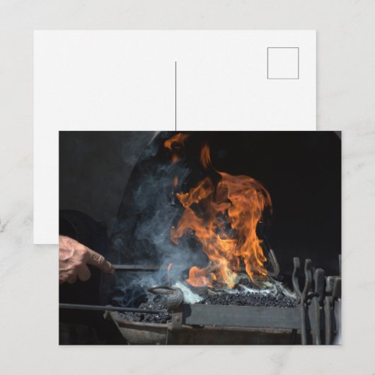 Schmied Postkarte (Vorne/Hinten)