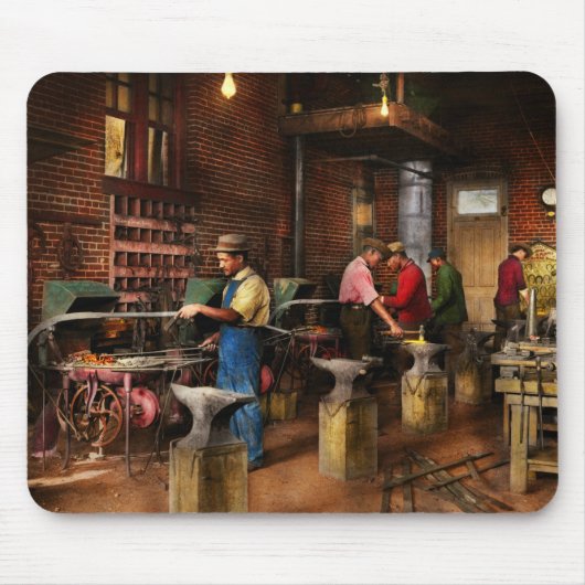 Schmied - Schmiedeschule 1899 Mousepad (Vorne)