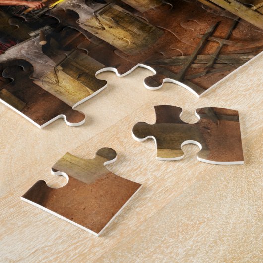 Schmied - Schmiedeschule 1899 Puzzle (Seite)