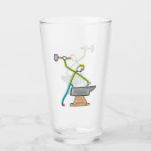 Schmied Stickman Glas (Rückseite)