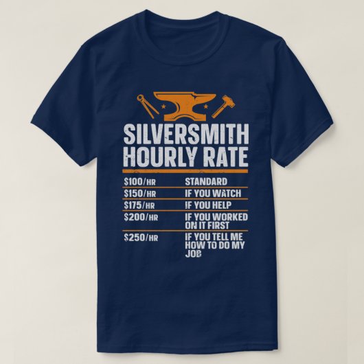 Schmiede Blacksmyth Blacksmith Silversmith T T-Shirt (Design vorne)