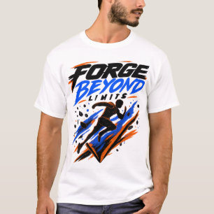 Schmiede jenseits der Grenzen   Motivierendes Läuf T-Shirt