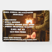 Schmiede-Schmiede-Shop-Geschäft anpassen Banner (Horizontal)