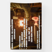 Schmiede-Schmiede-Shop-Geschäft anpassen Banner (Vertikal)