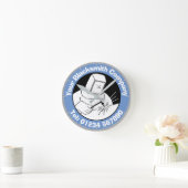 Schmiede, Schweißer und Stahlfabriken Runde Wanduhr (Zuhause)