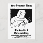 Schmiede- und Metallbearbeitungsdienstleistungen P Postkarte (Vorderseite)