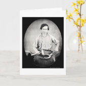 SchmiedeDaguerreotype 1853 Karte (Gelbe Blume)
