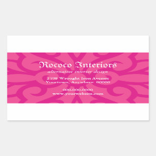 Schmiedeeisen-Dekorationskleber Rechteckiger Aufkleber