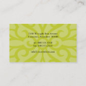 Schmiedeeisen-dekorative Visitenkarte (Rückseite)