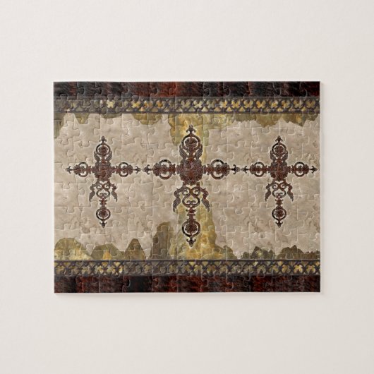 Schmiedeeisen-Kreuz Puzzle (Horizontal)