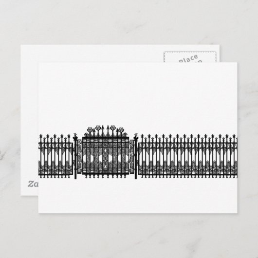 Schmiedeeisen Postkarte (Vorne/Hinten)