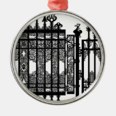 Schmiedeeisen Silbernes Ornament (Vorne)