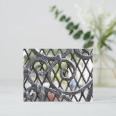 Schmiedeeisen-Tor Upper West Side New York NYC Postkarte (Stehend Vorderseite)