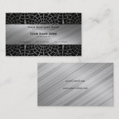Schmiedeeisen und gebürstetes Metall Visitenkarte (Vorne/Hinten)