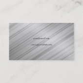 Schmiedeeisen und gebürstetes Metall Visitenkarte (Rückseite)